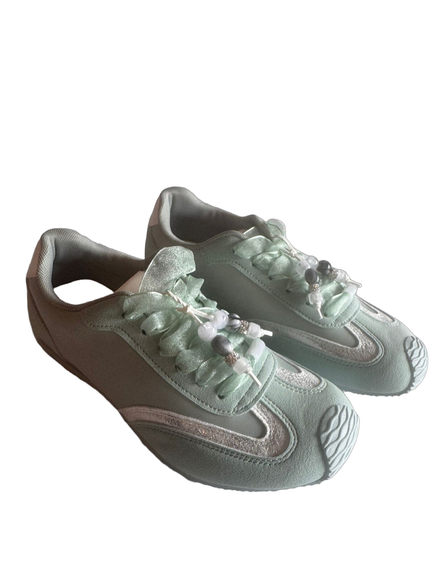 Damen Retro-Sneaker in Türkisgrün