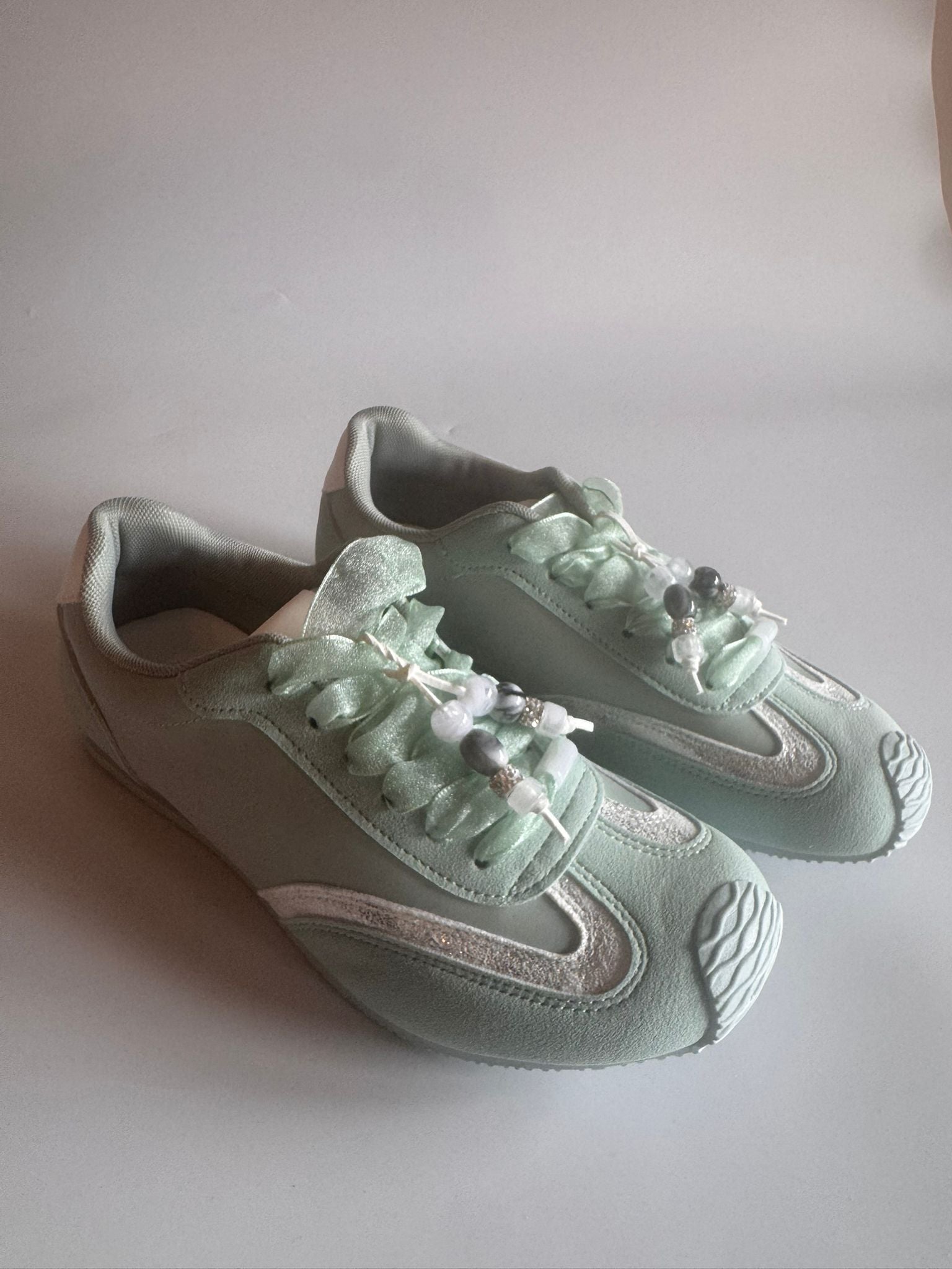 Damen Retro-Sneaker in Türkisgrün