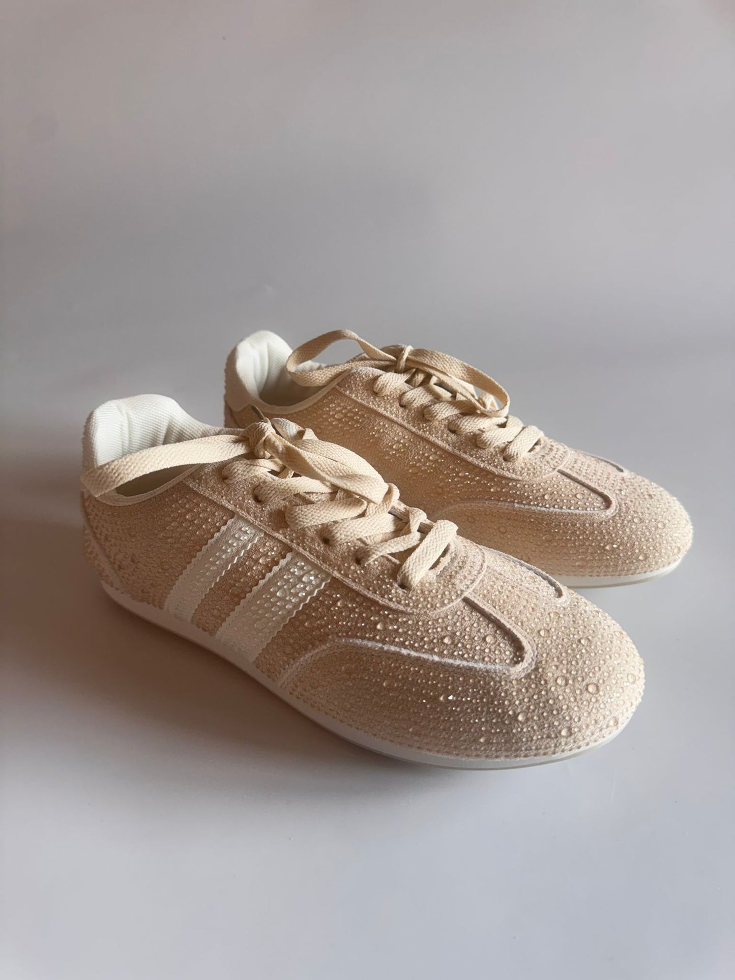 Damen Retro-Sneaker in Beige
