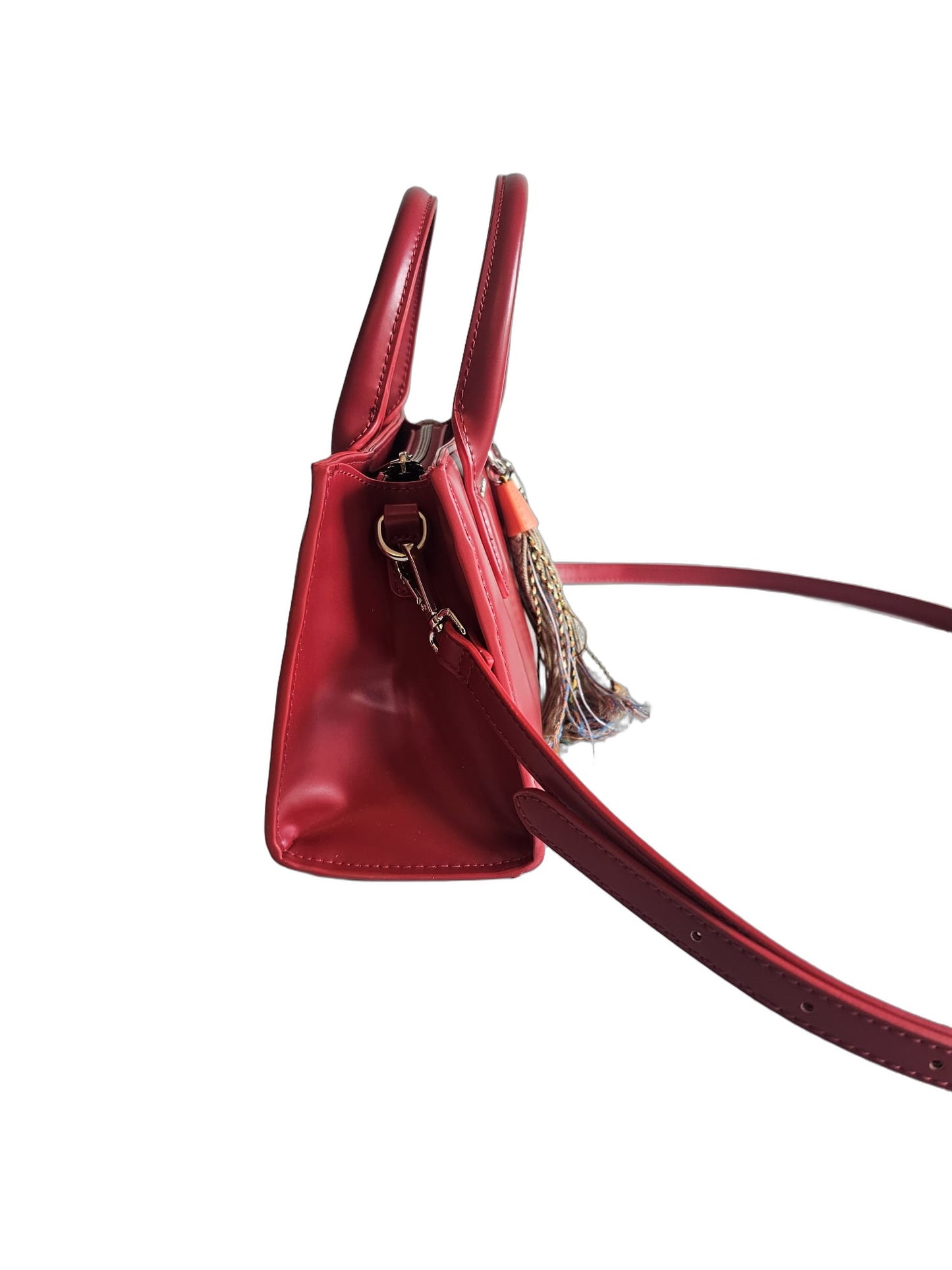 Elegante Damen Henkeltasche von David Jones (25x16) - Rot