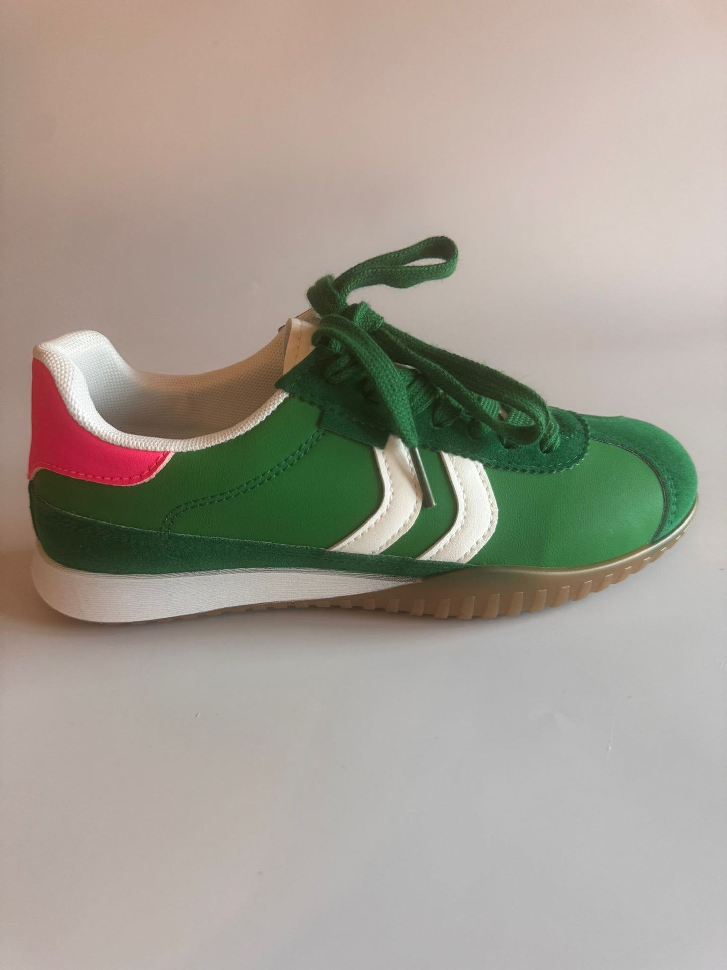 Damen Retro-Sneaker in Grün