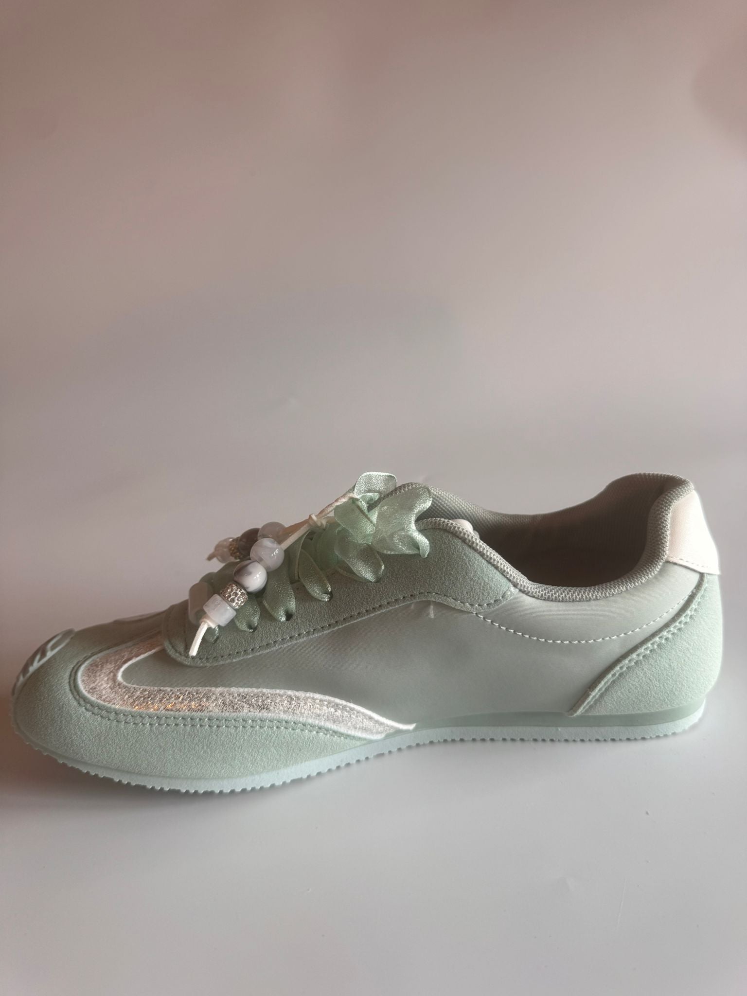 Damen Retro-Sneaker in Türkisgrün
