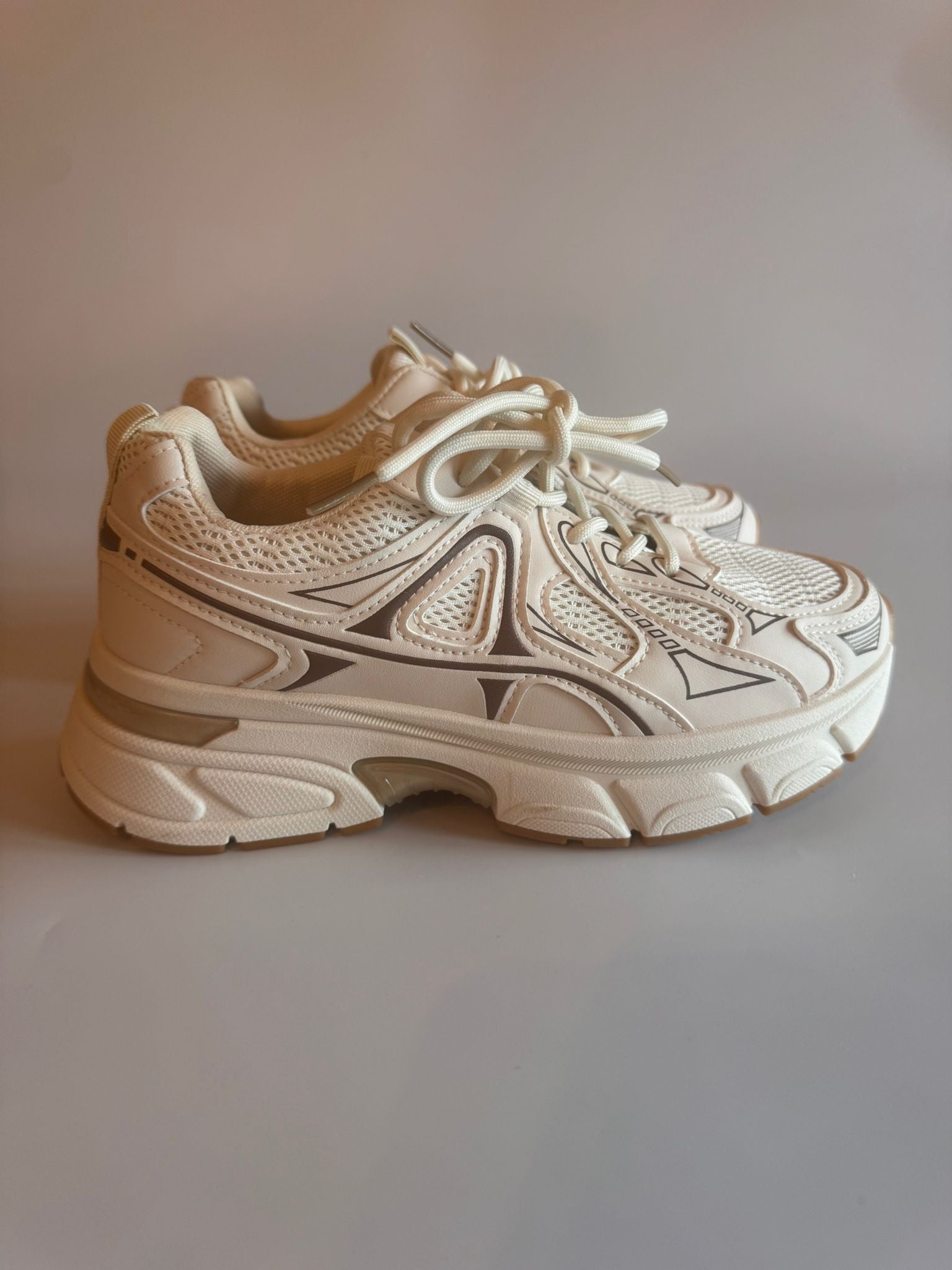 Damen Chunky-Sneaker in Beige