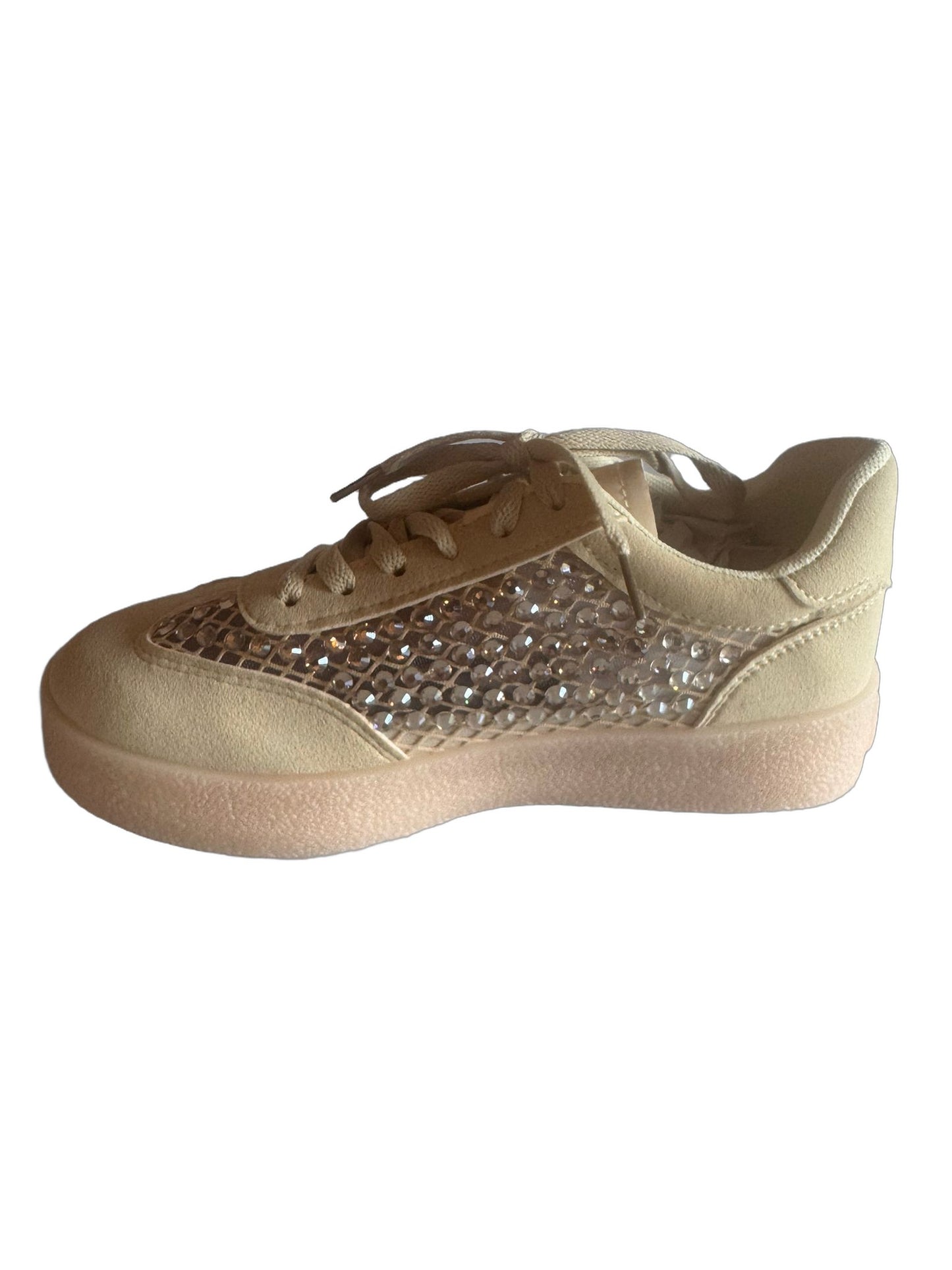 Damen Sneaker in Gelb mit Strass