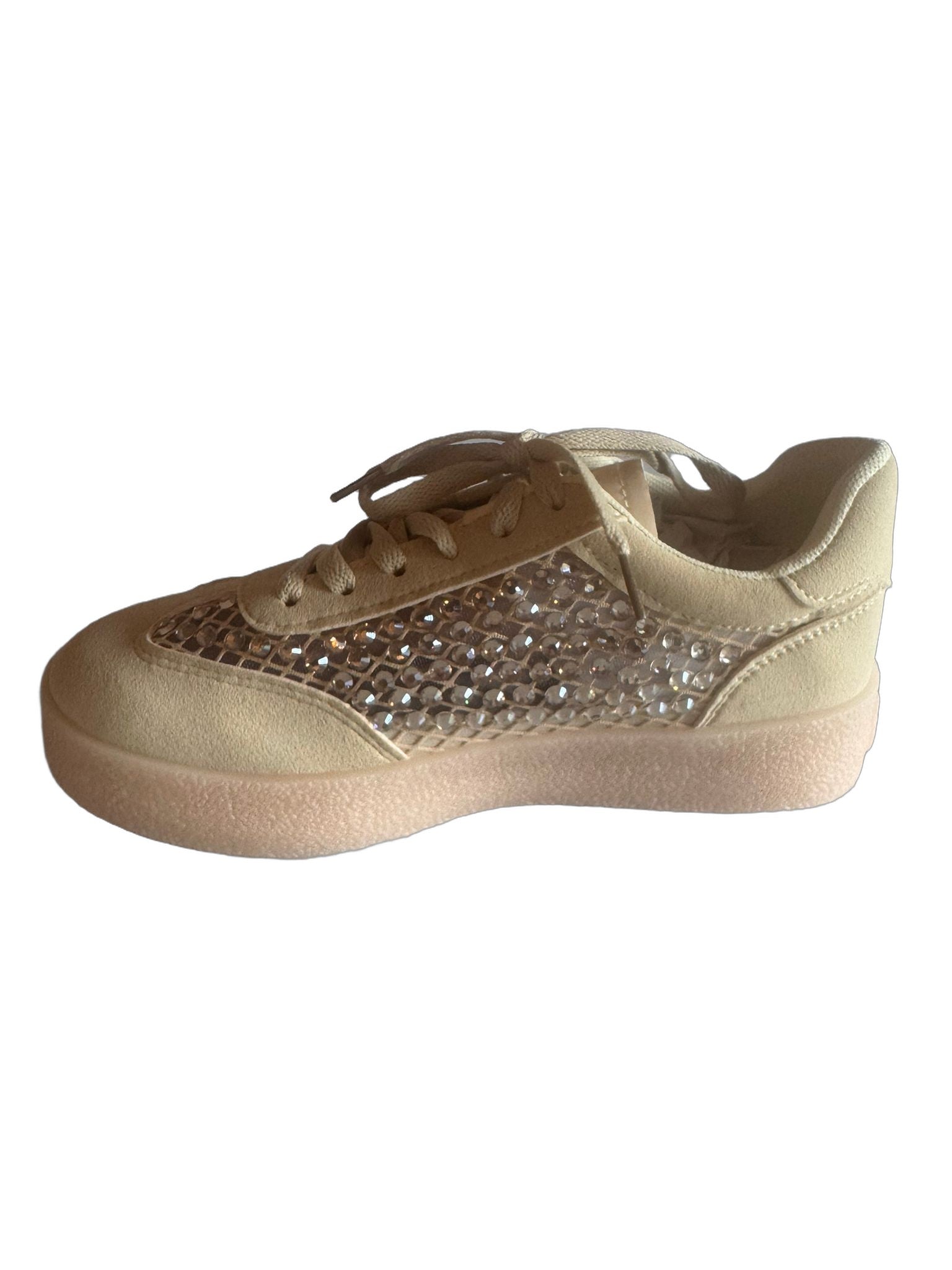 Damen Sneaker in Gelb mit Strass