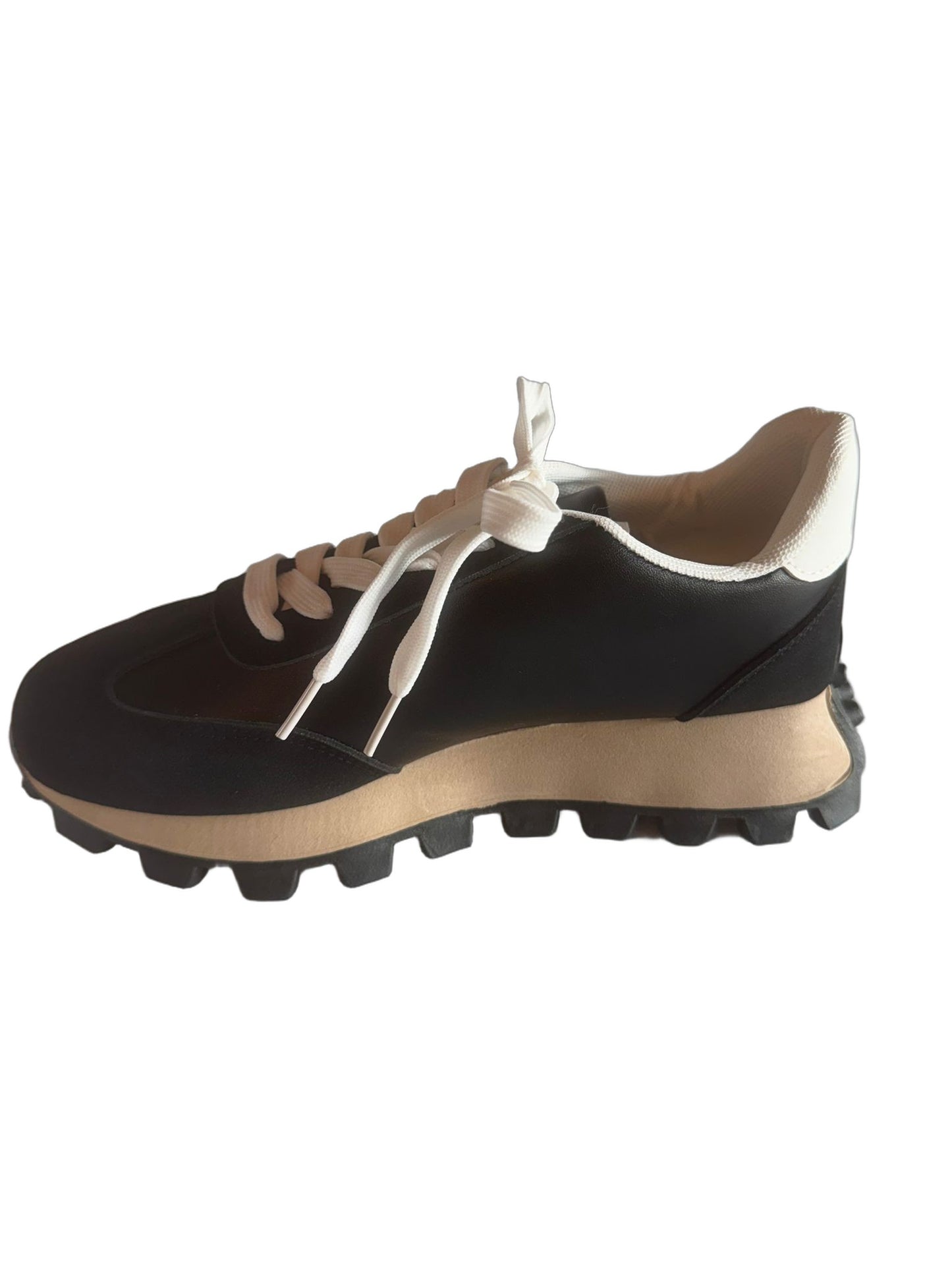 Damen Retro-Sneaker in Schwarz mit Stern