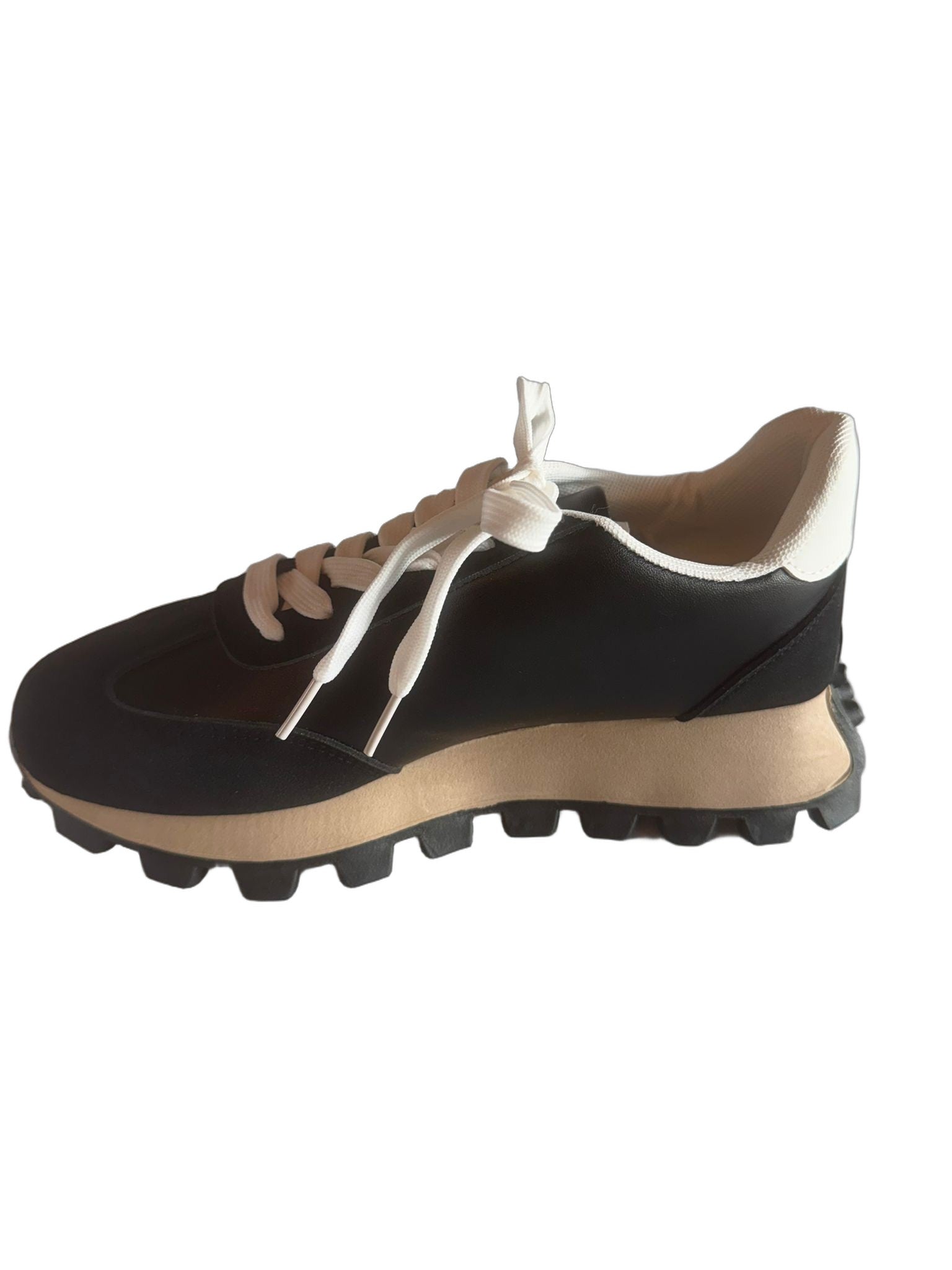 Damen Retro-Sneaker in Schwarz mit Stern