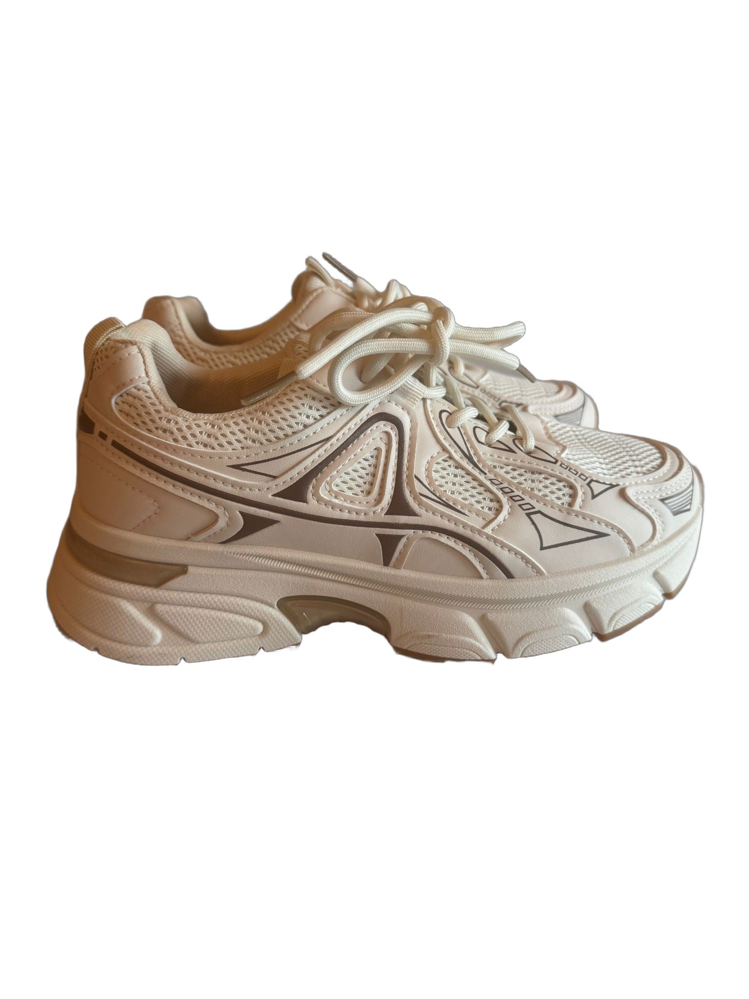 Damen Chunky-Sneaker in Beige