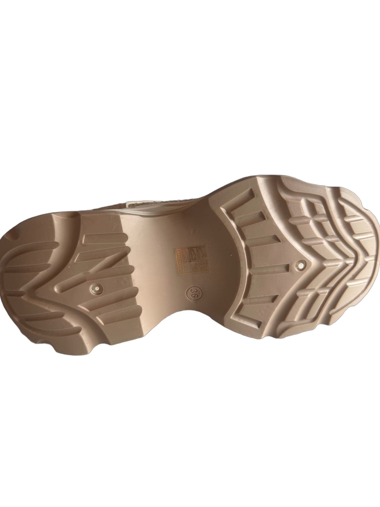 Damen Glitzer-Sneaker in Beige mit Strass